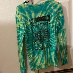 Unisex tie dye Zumiez long sleeve skater T shirt